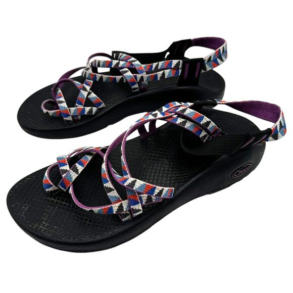 CHACO Womens 9 ZX/2 Classic Purple Sandals Gorpcore Crunchy Granola Outdoor Hike - Picture 3 of 8